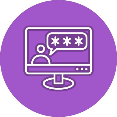 Sohbet Kodu Satır Çemberi Vektör Simgesi Tasarımı