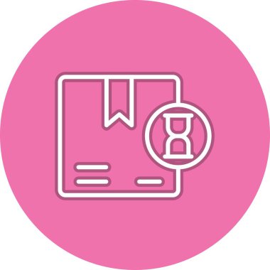 Kum Saati Çemberi Vektör Simgesi Tasarımı