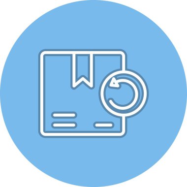 Dönüş Satırı Çemberi Vektör Simgesi Tasarımı