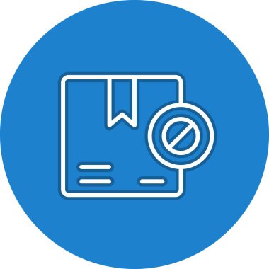 Yasak Satır Çemberi Vektör Simgesi Tasarımı