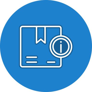 Bilgi Satırı Çemberi Vektör Simgesi Tasarımı