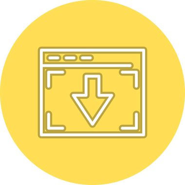 Satır Çemberi Vektör Simgesi Tasarımı İndir