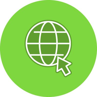 Çevrimiçi Arama Satırı Çemberi Vektör Simgesi Tasarımı