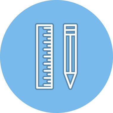 Satır Çemberi Vektör Simgesi Tasarımı Öğreniliyor
