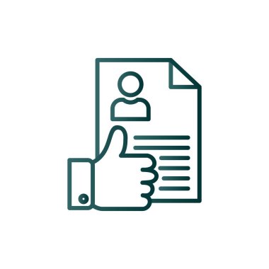 Satır Gradyan Vektör Simgesi Tasarımı gibi