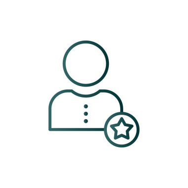 Favori Satır Gradyan Vektör Simgesi Tasarımı