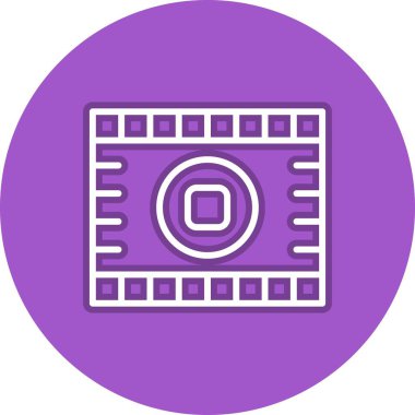 Satır Çemberi Vektör Simgesi Tasarımı Durdur