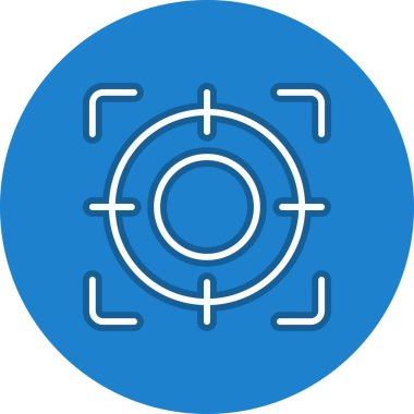 Satır Çemberi Vektör Simgesi Tasarımı Odakla