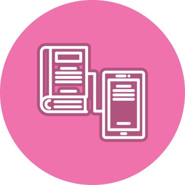 Dijital Satır Çemberi Vektör Simgesi Tasarımı