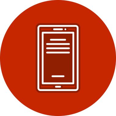 Ebook Satır Çemberi Vektör Simgesi Tasarımı