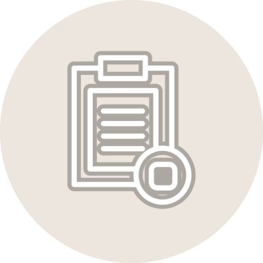 Satır Çemberi Vektör Simgesi Tasarımı Duraklat