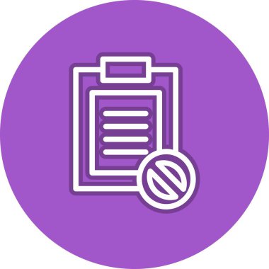 Blok Satırı Çemberi Vektör Simgesi Tasarımı