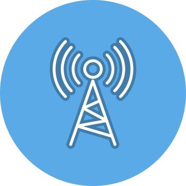 kablosuz Satır Çemberi Vektör Simgesi Tasarımı