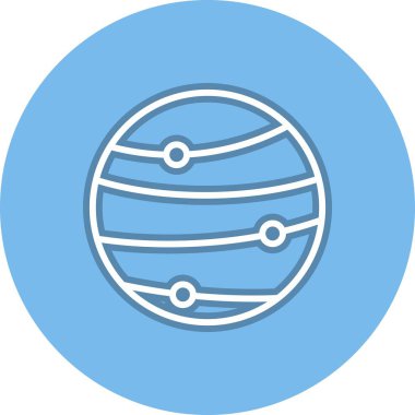 Venüs Çizgisi Çember Vektör Simgesi Tasarımı