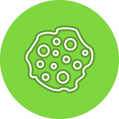 Asteroid Satır Çemberi Vektör Simgesi Tasarımı