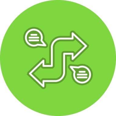 Infographic Satır Çemberi Vektör Simgesi Tasarımı