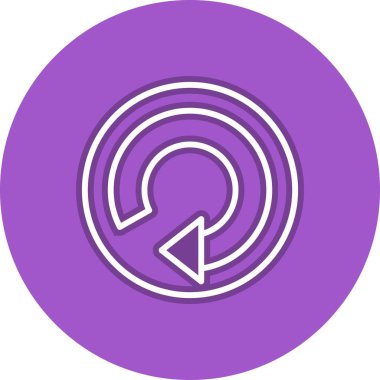 Ok Satırı Çemberi Vektör Simgesi Tasarımı