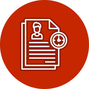 Satır Çemberi Vektör Simgesi Tasarımı Kaydet