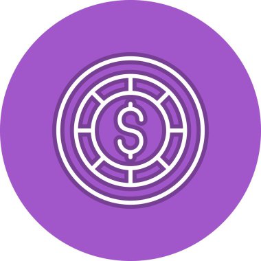 Bahis Satırı Çemberi Vektör Simgesi Tasarımı