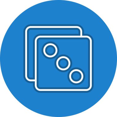 Dices Satır Çemberi Vektör Simgesi Tasarımı