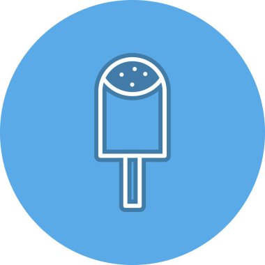 Dondurma Hattı Çember Vektör Simgesi Tasarımı