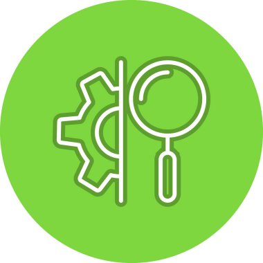 Arama Satırı Çemberi Vektör Simgesi Tasarımı