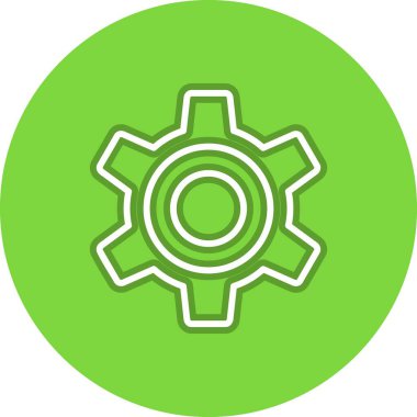 Çizgi Çemberi Vektör Simgesi Tasarımı