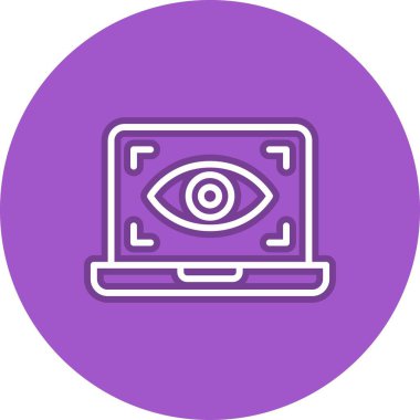 Casus Satırı Çemberi Vektör Simgesi Tasarımı