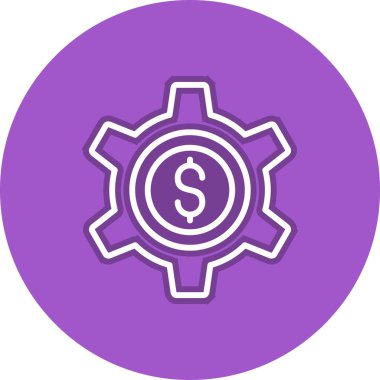 Gelir Satırı Çemberi Vektör Simgesi Tasarımı