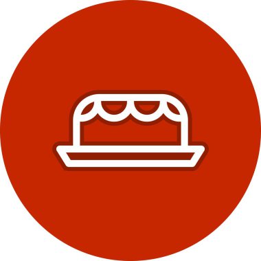 Pasta Hattı Çemberi Vektör Simgesi Tasarımı