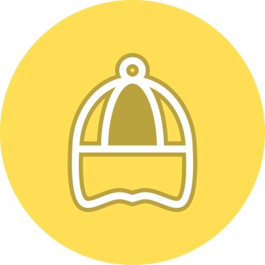 Cap Hat Çemberi Vektör Simgesi Tasarımı