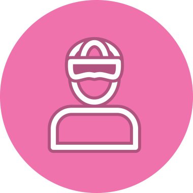 Erkek Satır Çemberi Vektör Simgesi Tasarımı