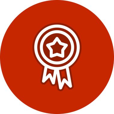 Rozet Hattı Çember Vektör Simgesi Tasarımı