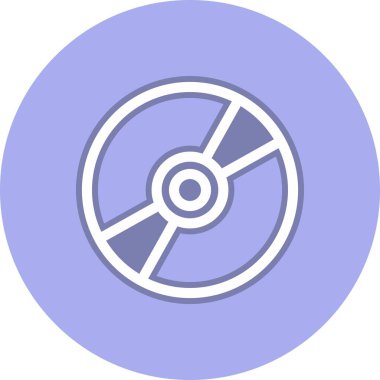 Disk Satırı Çemberi Vektör Simgesi Tasarımı