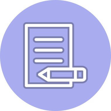 Damgalama Satırı Çemberi Vektör Simgesi Tasarımı