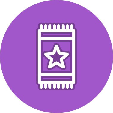 Rug Hat Çemberi Vektör Simgesi Tasarımı