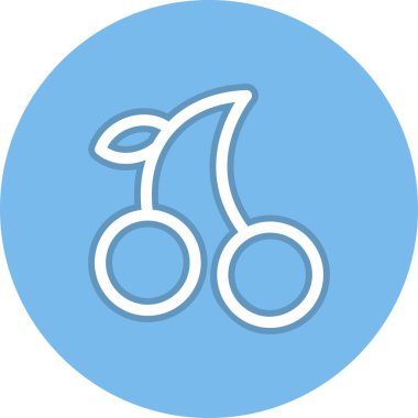 Kiraz Hattı Çemberi Vektör Simgesi Tasarımı