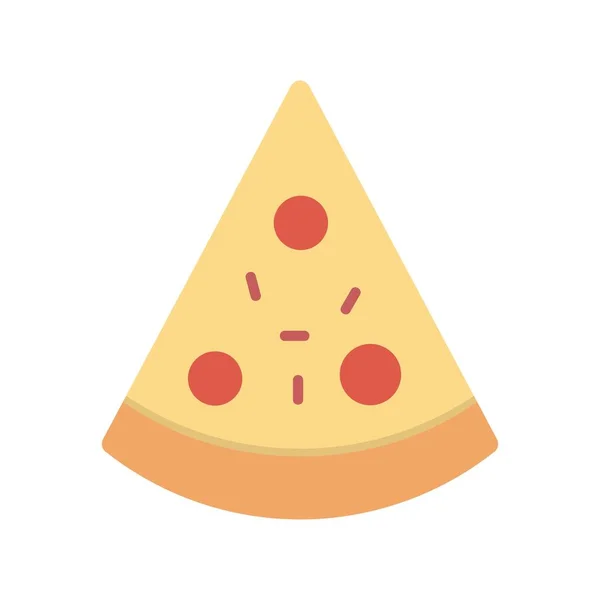 Pizza Ploché Vektorové Ikony Desig — Stockový vektor