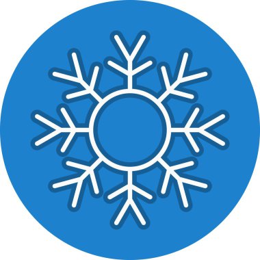 Kar Hattı Çemberi Vektör Simgesi Tasarımı