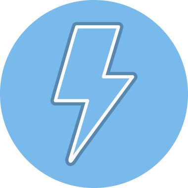 Flash Satırı Çemberi Vektör Simgesi Tasarımı