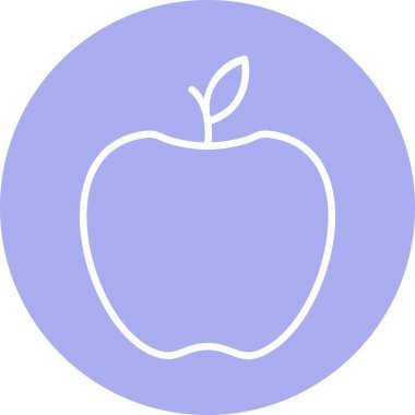 Meyve Çizgisi Çemberi Vektör Simgesi Tasarımı