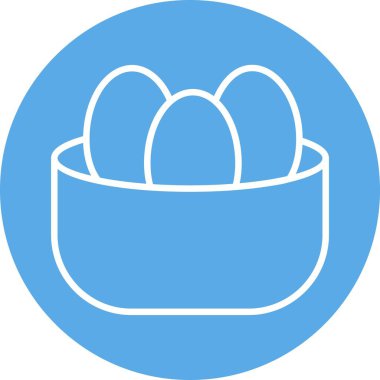 Yuva Satırı Çemberi Vektör Simgesi Tasarımı