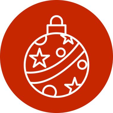 Dekorasyon Satırı Çember Vektör Simgesi Tasarımı