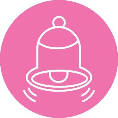 Çan Hattı Çemberi Vektör Simgesi Tasarımı