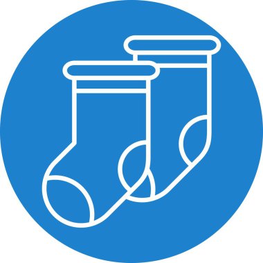 Çorap Satırı Çemberi Vektör Simgesi Tasarımı