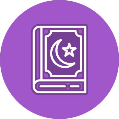 Kuran Satır Çemberi Vektör Simgesi Tasarımı