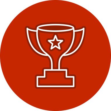 Ödül Satırı Çemberi Vektör Simgesi Tasarımı