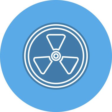 Radyasyon Çizgisi Çember Vektör Simgesi Tasarımı