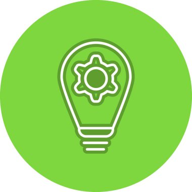 Yaratıcı Süreç Satırı Çember Vektör Simgesi Tasarımı