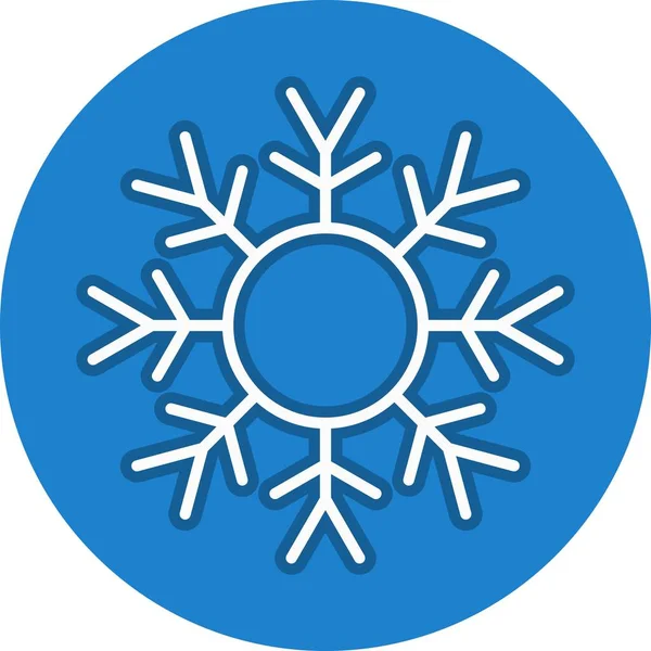 Kar Hattı Çemberi Vektör Simgesi Tasarımı